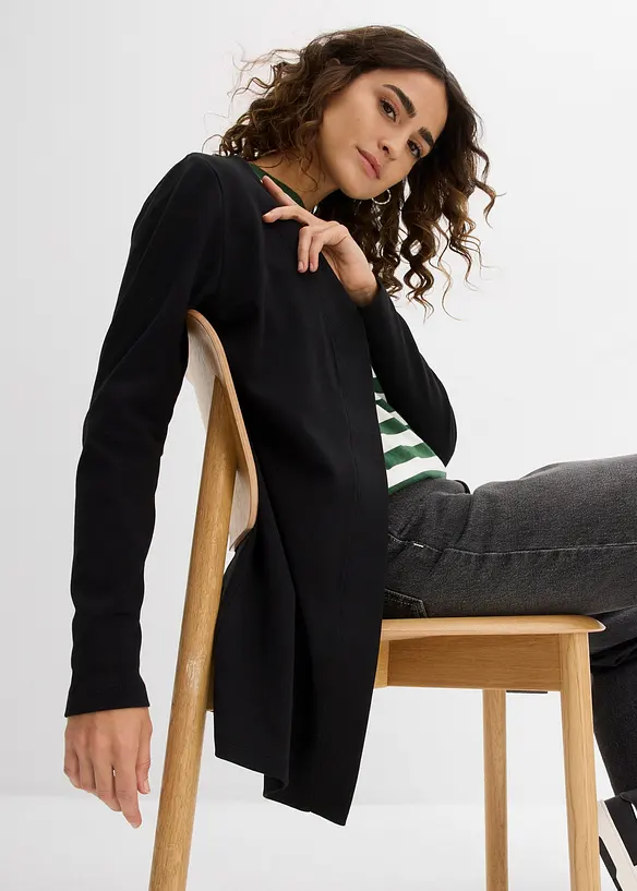 Cardigan in jersey di puro cotone biologico, bonprix