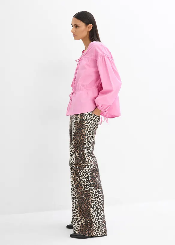 Blusa con laccetti, bonprix
