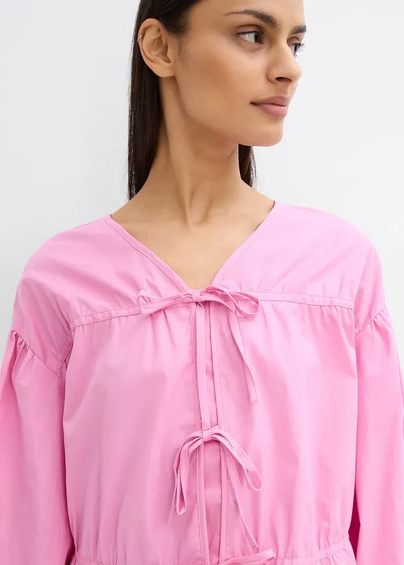 Blusa con laccetti, bonprix