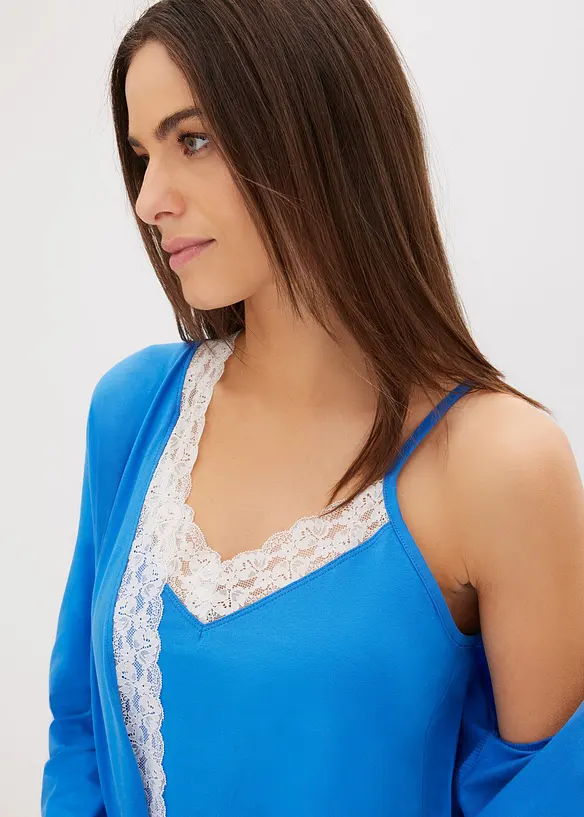 Pigiama e vestaglia (set 3 pezzi), bonprix