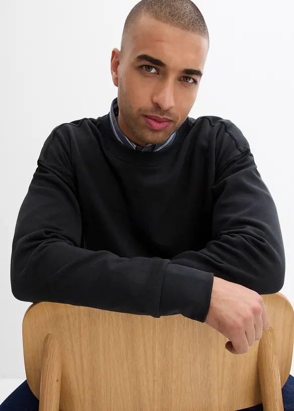 Felpa in puro cotone biologico, loose fit, bonprix