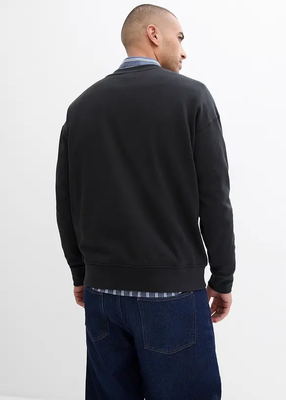 Felpa in puro cotone biologico, loose fit, bonprix