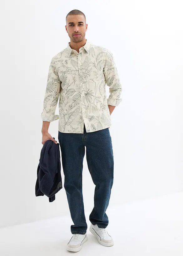 Camicia a maniche lunghe in cotone biologico, bonprix