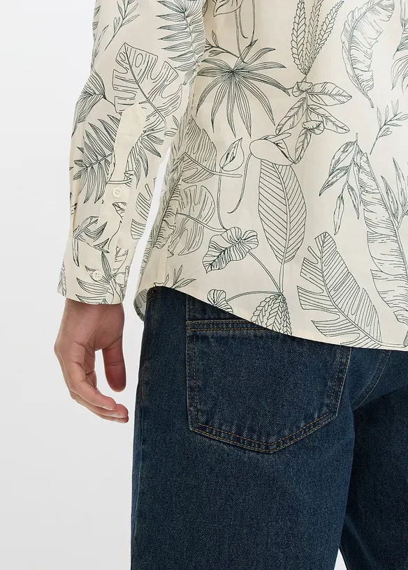 Camicia a maniche lunghe in cotone biologico, bonprix