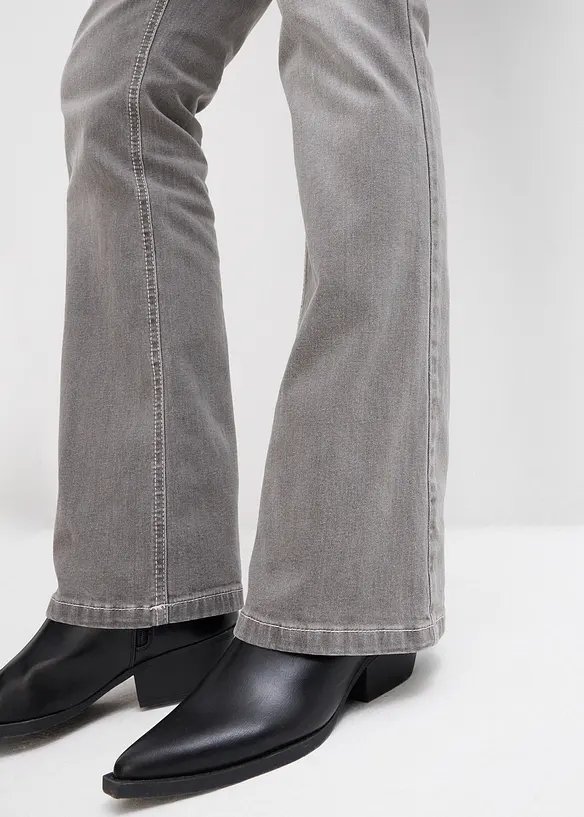 Jeans bootcut, vita alta, bonprix