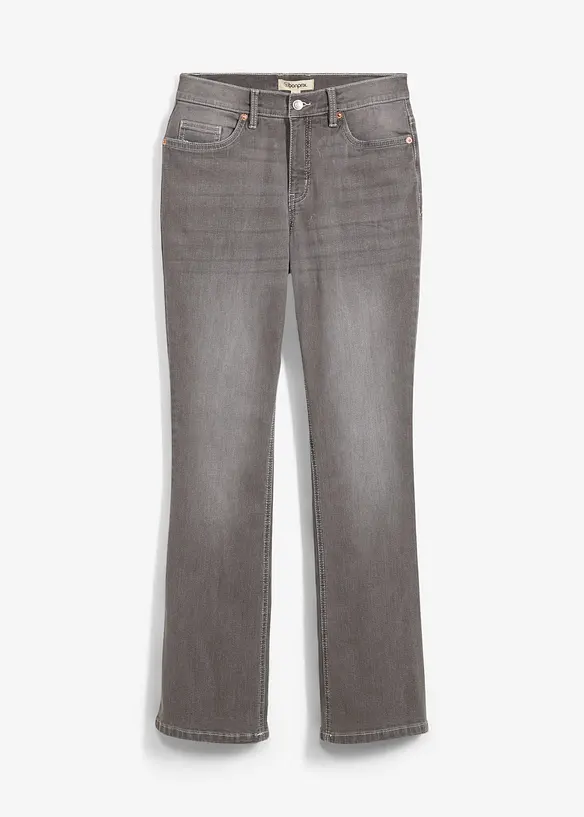 Jeans bootcut, vita alta, bonprix