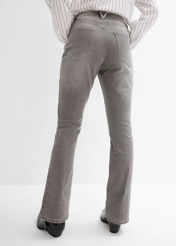 Jeans bootcut, vita alta, bonprix