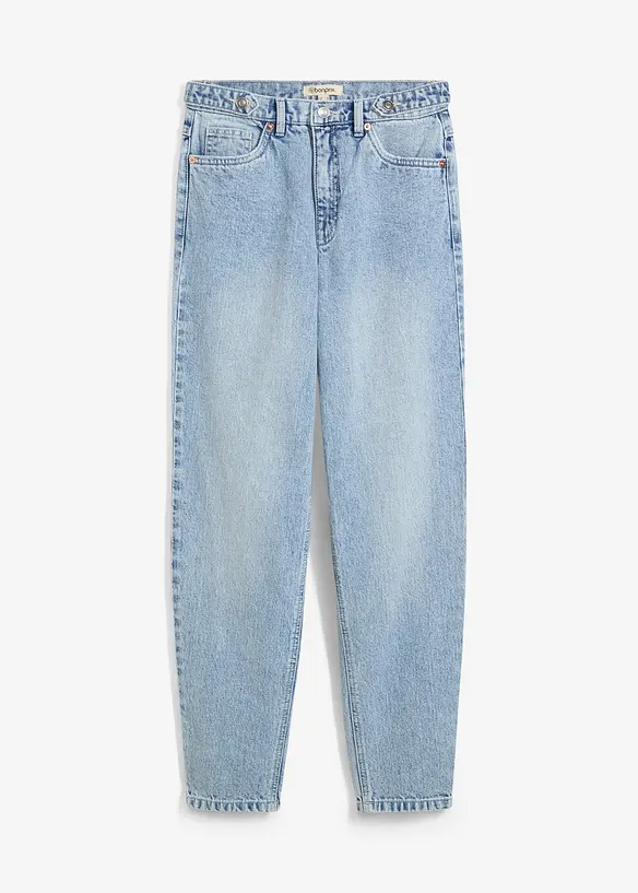 Mom jeans cropped, vita alta, bonprix