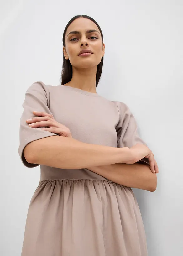 Abito midi in puro cotone, bonprix