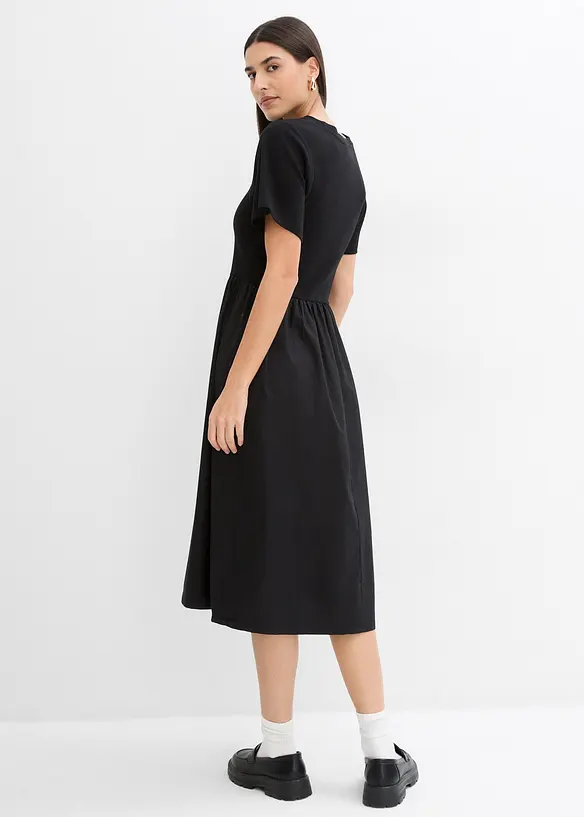 Abito midi in puro cotone, bonprix