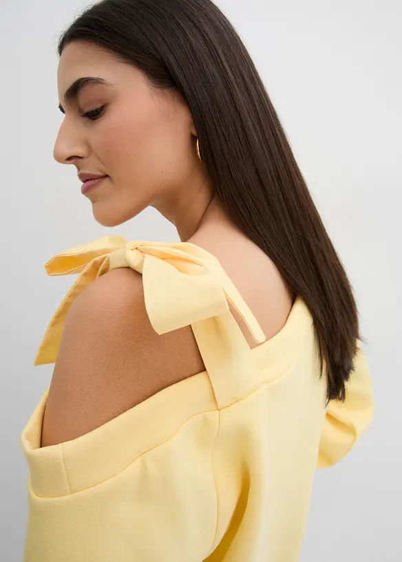 Felpa larga monospalla, bonprix