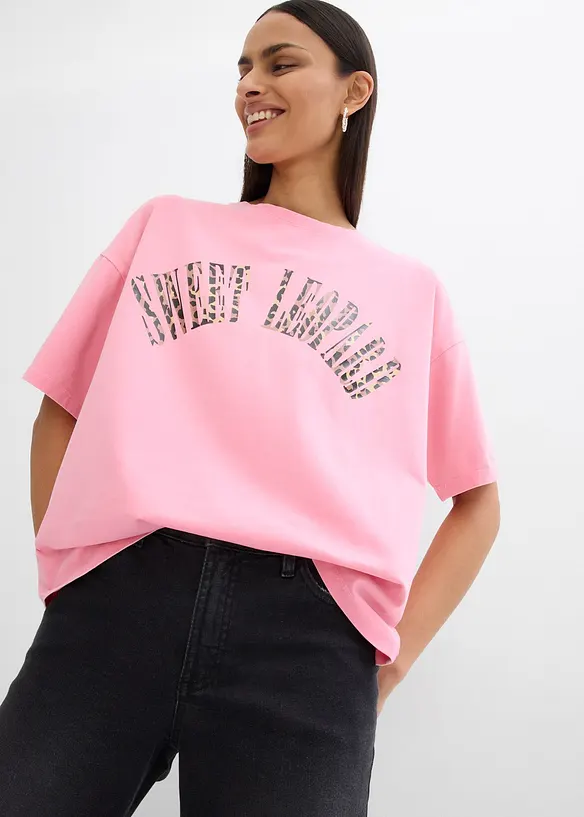 Maxi maglia in misto cotone morbido, bonprix