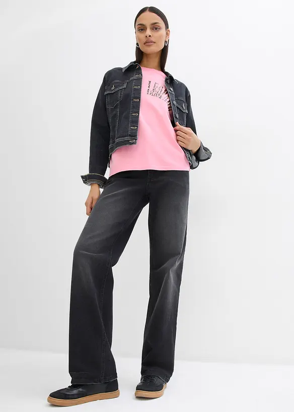 Maxi maglia in misto cotone morbido, bonprix