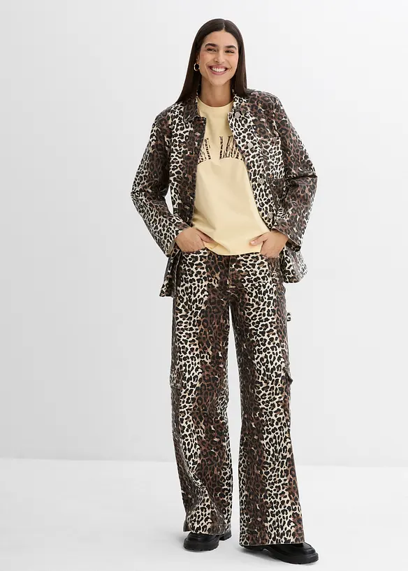 Maxi maglia in misto cotone morbido, bonprix