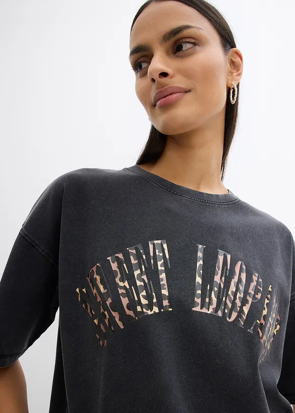 Maxi maglia in misto cotone morbido, bonprix