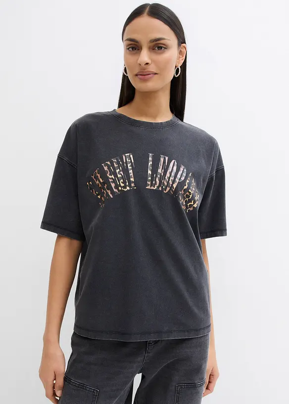 Maxi maglia in misto cotone morbido, bonprix