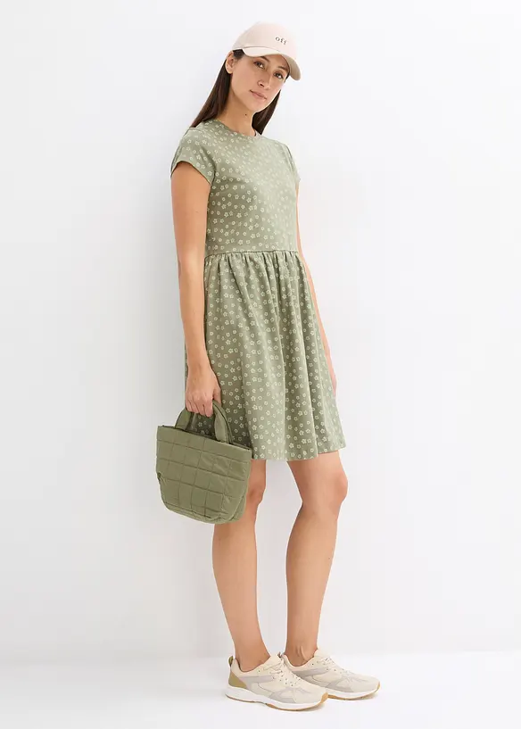 Abito in maglina di puro cotone, bonprix