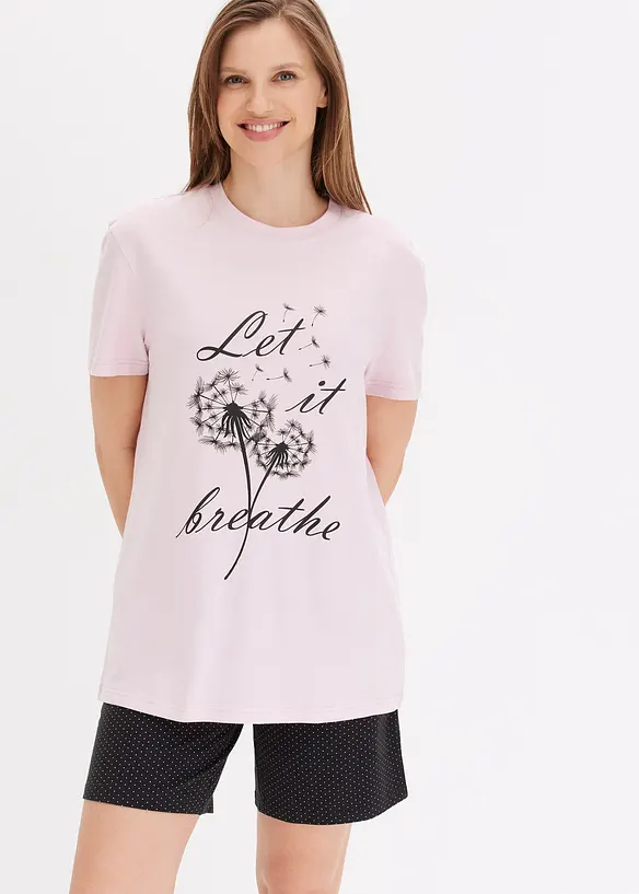 Pigiama estivo con pantaloncini corti, bonprix