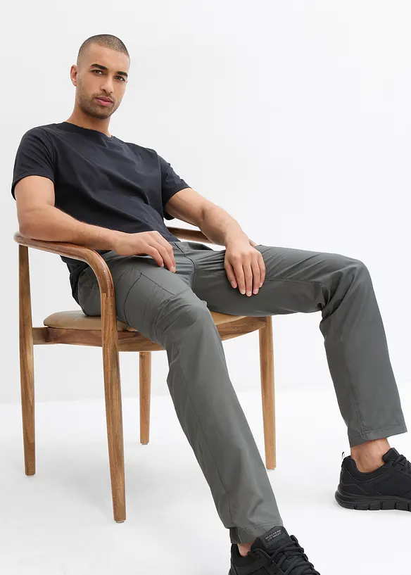 Pantaloni cargo con elastico in vita ultraleggeri, idrorepellenti con finitura Bionic, bonprix