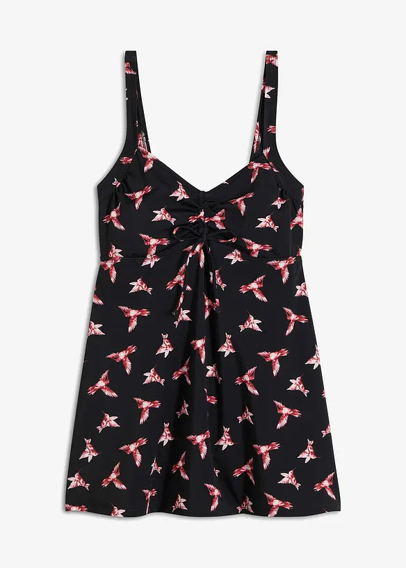 Top lungo per tankini con arricciatura, bonprix