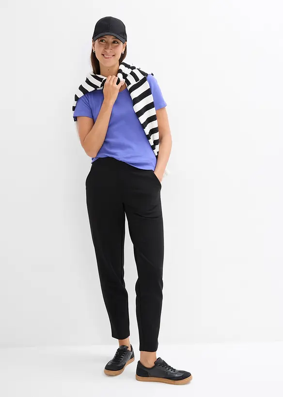 Maglia a costine con puro cotone biologico (pacco da 2), bonprix