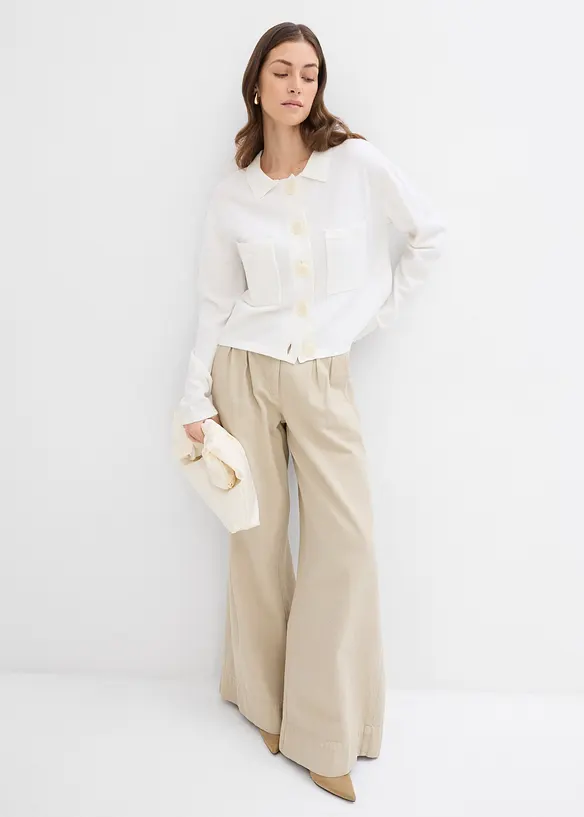 Cardigan corto in filato fine, bonprix