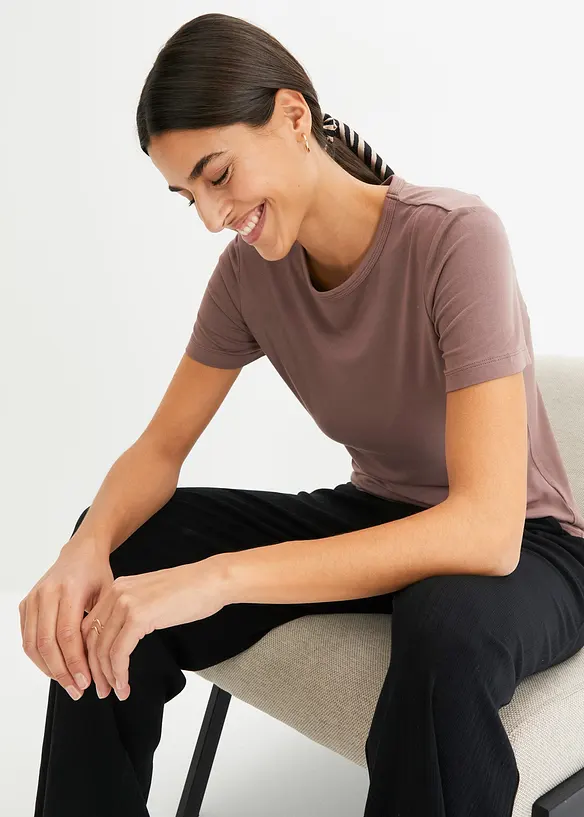 T-shirt in viscosa fluente, bonprix