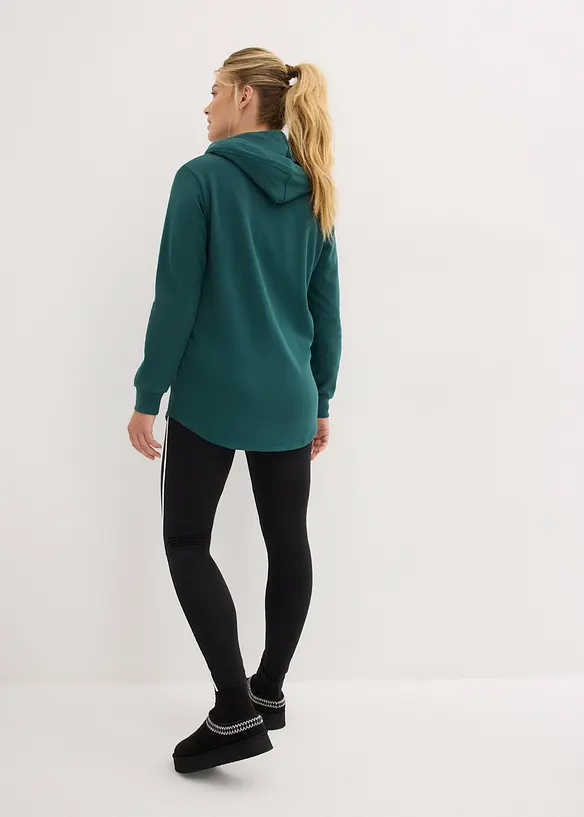 Tuta sportiva con felpa lunga e leggings (set 2 pezzi), bonprix