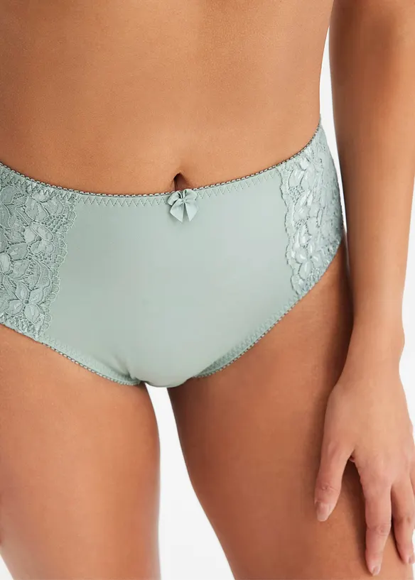 Slip alto con pizzo delicato (pacco da 2), bonprix