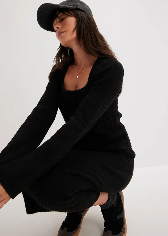 Maglione con scollo quadrato, bonprix