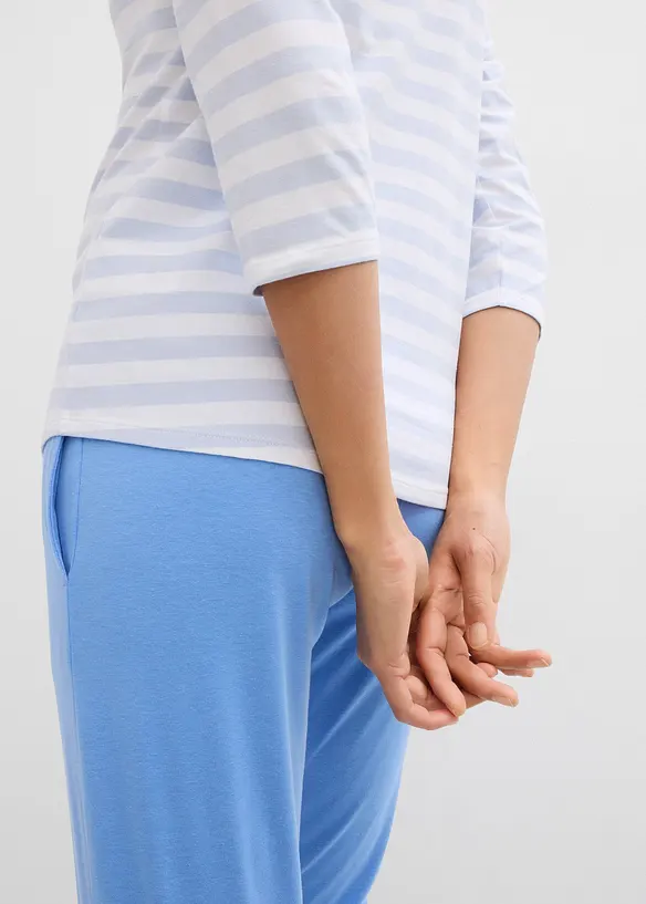 Maglia con maniche a 3/4 e scollo a barca, bonprix