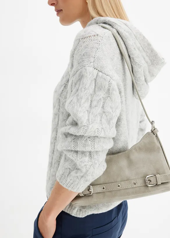 Maglione in filato grosso di misto lana morbido, bonprix