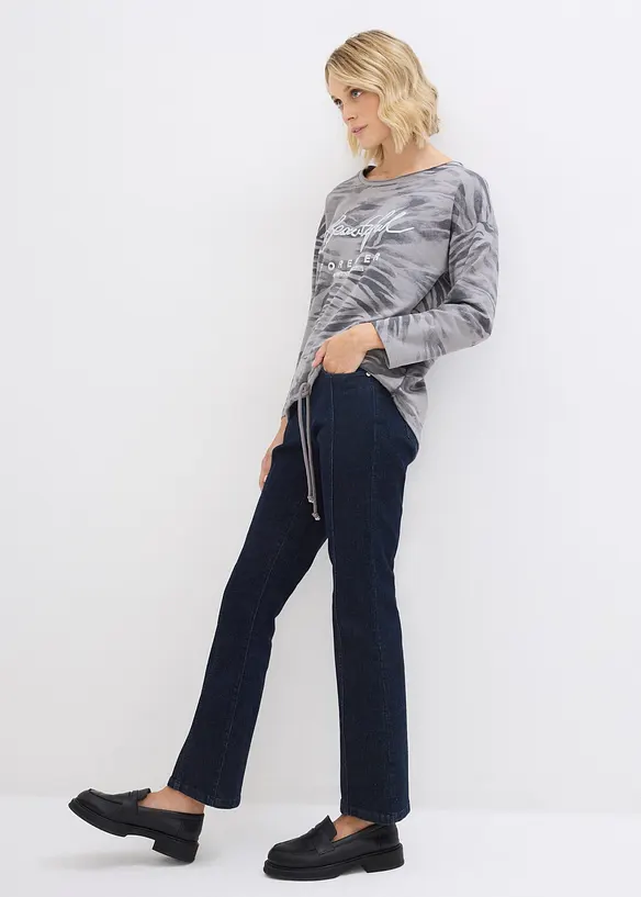 Maglia a maniche lunghe in misto cotone, bonprix