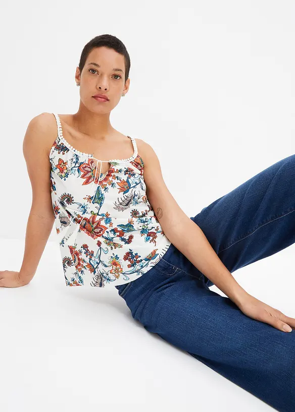 Top in jersey fantasia, bonprix