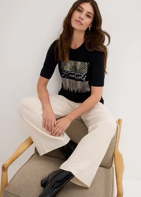 Maglia con stampa, bonprix