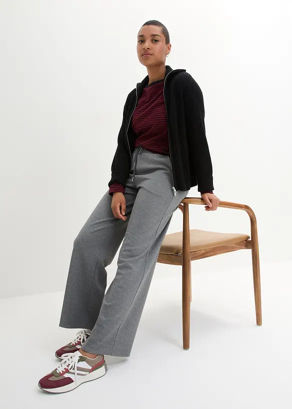 Pantaloni larghi in misto viscosa, bonprix