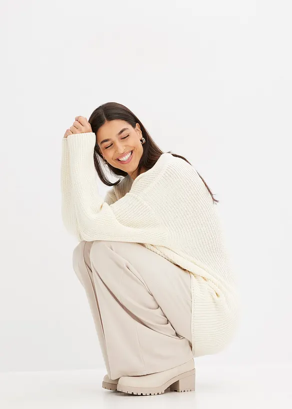 Maglione oversize in misto lana, bonprix
