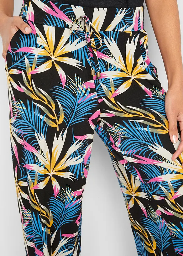 Pantaloni a palazzo in morbido jersey di misto viscosa, bonprix