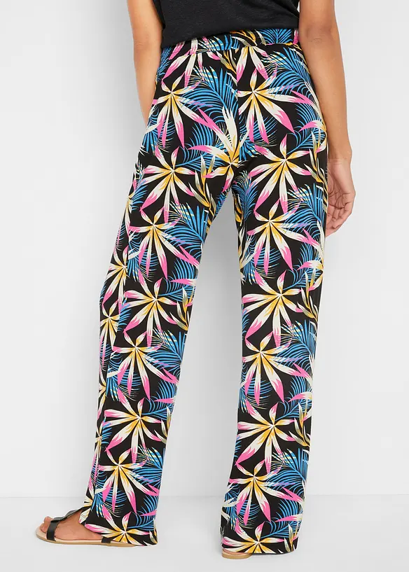 Pantaloni a palazzo in morbido jersey di misto viscosa, bonprix