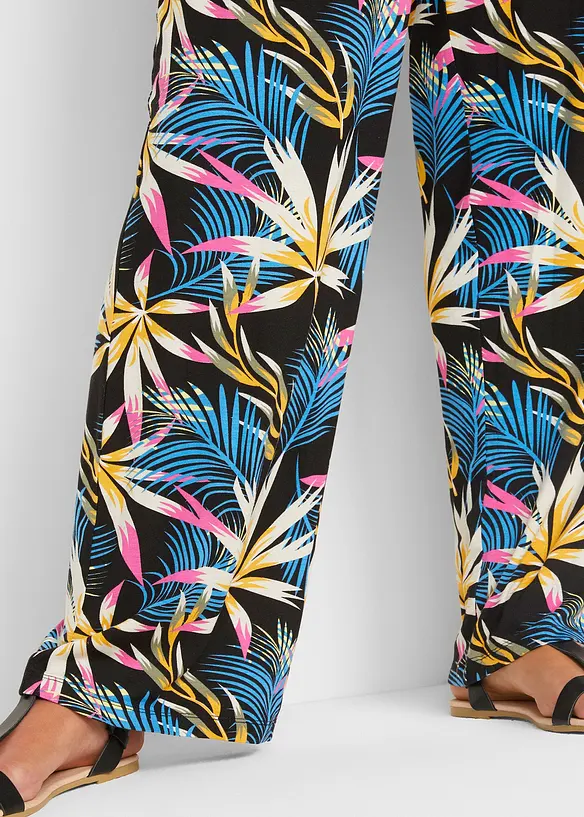 Pantaloni a palazzo in morbido jersey di misto viscosa, bonprix