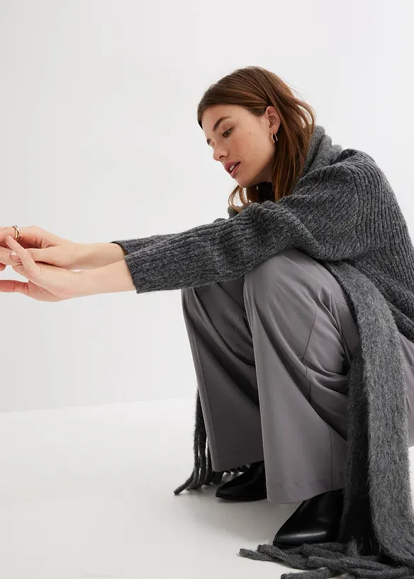 Maglione in morbido filato grosso misto lana, bonprix
