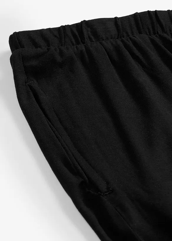Pantaloni leggeri con cinta comoda a vita alta (pacco da 2), bonprix
