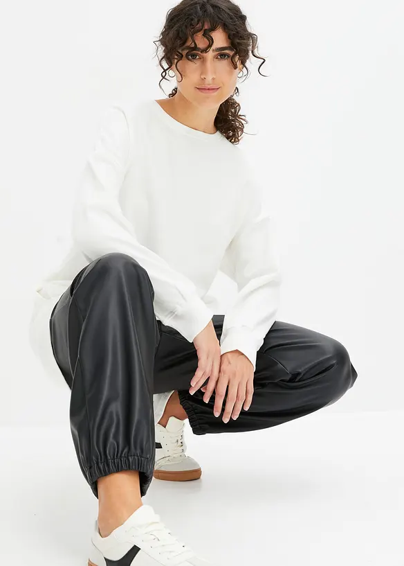 Felpa oversize in puro cotone, bonprix