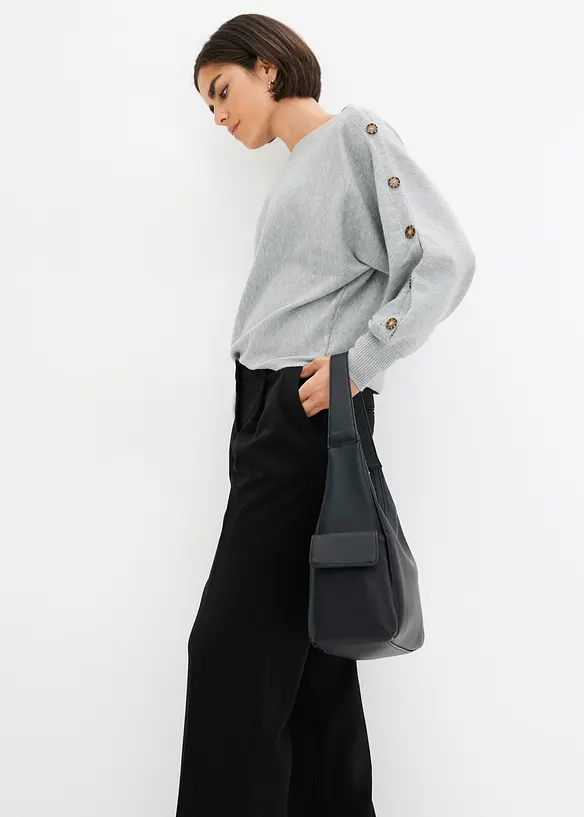 Maglione con bottoni, bonprix