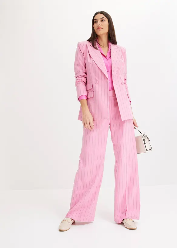 Camicetta in satin di viscosa con collo a revers, bonprix