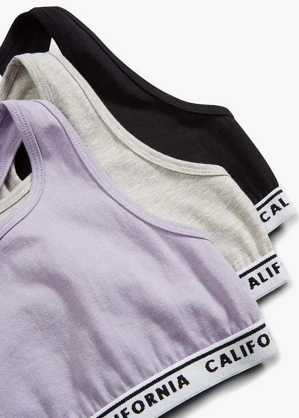 Reggiseno bustier con cotone morbido (pacco da 5), bonprix