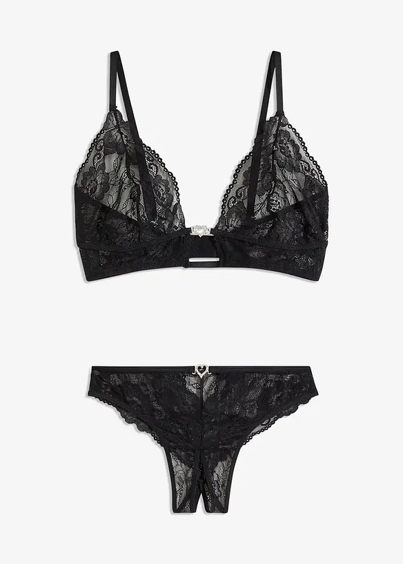Bralette e perizoma ouvert (set 2 pezzi), bonprix