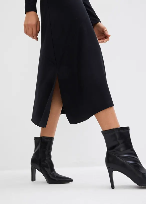 Abito midi asimmetrico in misto viscosa, bonprix