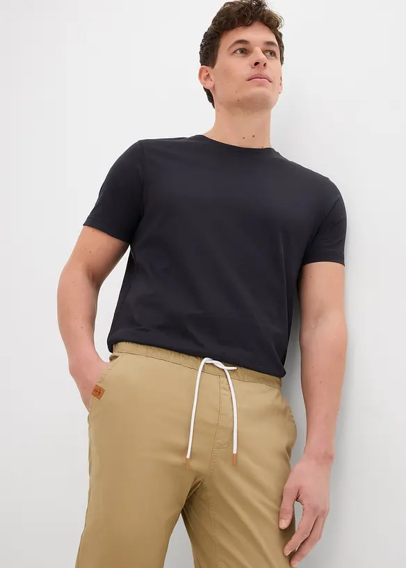 Pantaloni elasticizzati con elastico in vita regular fit, straight, bonprix
