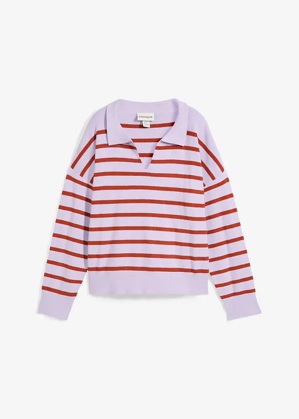 Maglia a righe in misto viscosa, bonprix